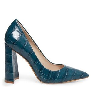 🔥SALE🆕Steve Madden Melani Turquoise Crocodile